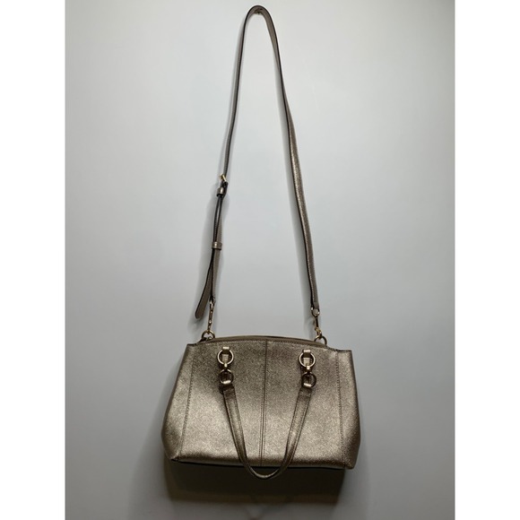 Coach Womens Metallic Platinum Shoulder Hand Bag F23337 Mini Christie - Picture 2 of 7